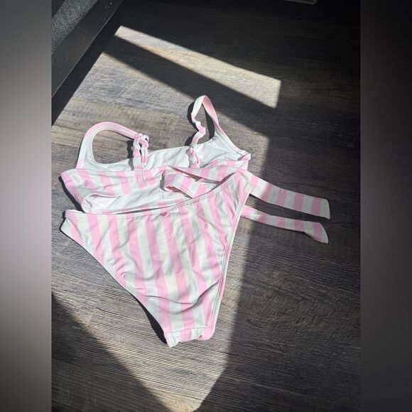 Stoney clover pink and white striped bikini #20 - Picture 10 of 10